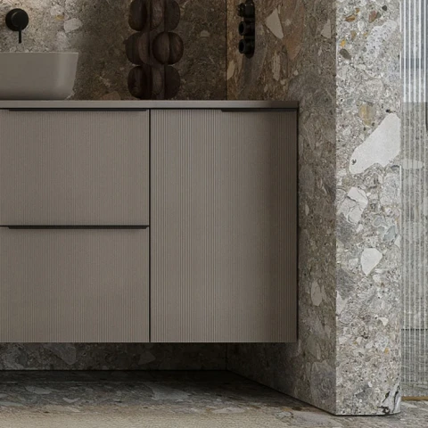 Sidoskåp med Korg Satin