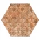Hexagon Klinker Abadía Brun Mönstrad 25x22 cm 8 Preview