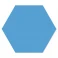 Hexagon Klinker Minimalist Blå 25x22 cm Preview