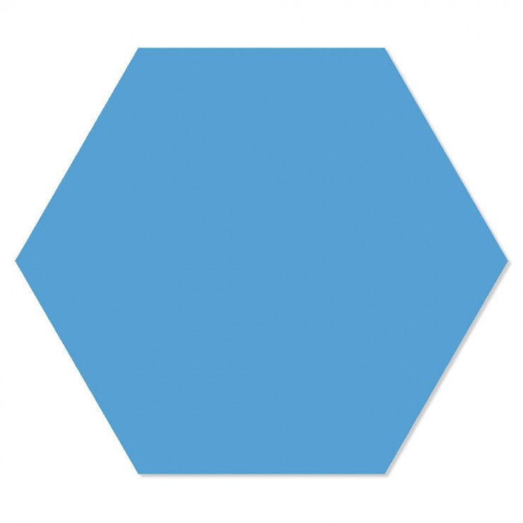 Hexagon Klinker Minimalist Blå 25x22 cm-0