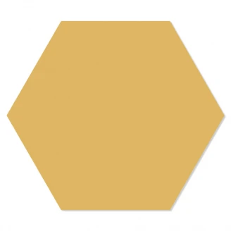 Hexagon Klinker Minimalist Gul 25x22 cm