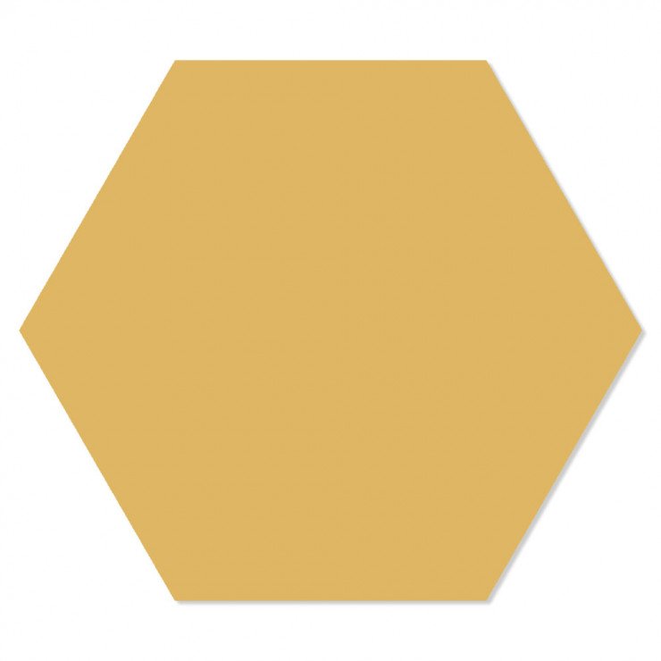 Hexagon Klinker Minimalist Gul 25x22 cm-1