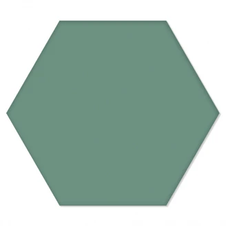 Hexagon Klinker Minimalist Grön 25x22 cm