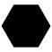 Hexagon Klinker Minimalist Svart 25x22 cm 2 Preview