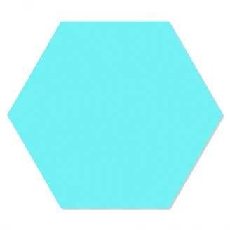 Hexagon Klinker Minimalist Turkos 25x22 cm