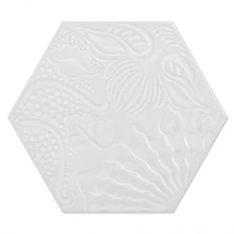 Hexagon Klinker Gaudi Vit 22x25 cm