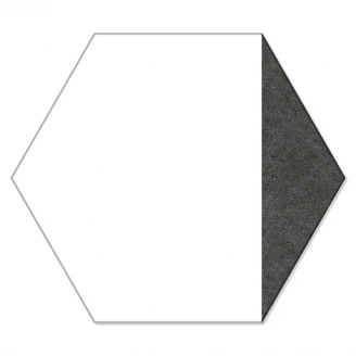 Hexagon Klinker Peak Vit 25x22 cm