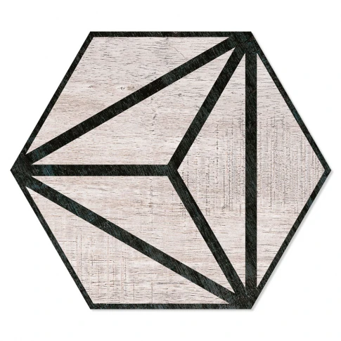 Hexagon Klinker Tribeca Ljusgrå 25x22 cm