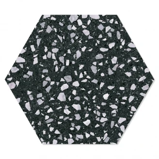 Hexagon Klinker Venice Spark Svart 25x22 cm