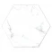 Marmor Hexagon Klinker Calacata Vit 25x22 cm 5 Preview