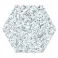 Hexagon Klinker Granite Vit 25x22 cm Preview