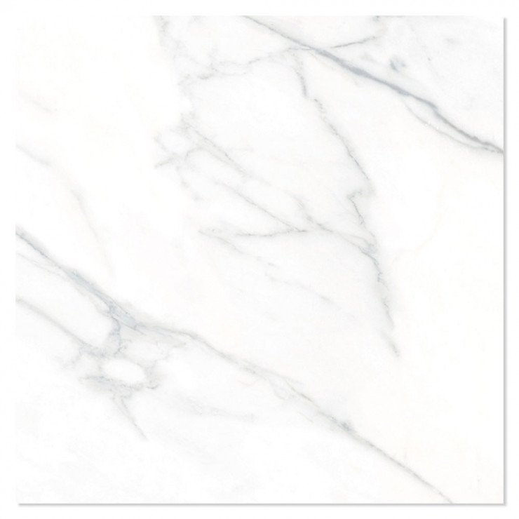 Marmor Klinker Florens Carrara Vit Matt 75x75 cm-0