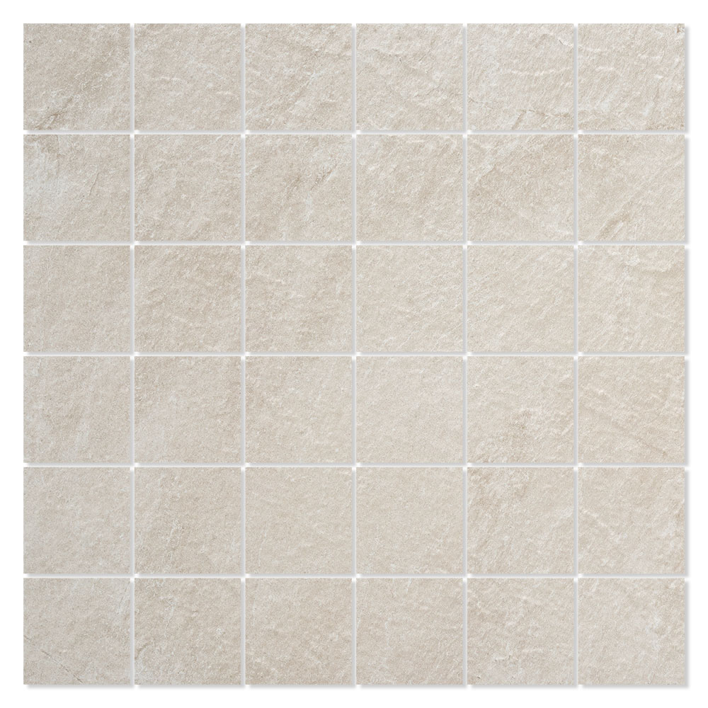 Mosaik Klinker Slate Rock Beige Matt 30x30 (5x5) cm