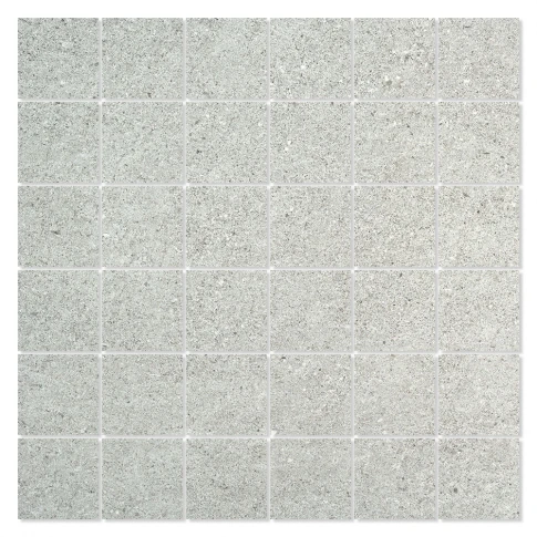 Mosaik Klinker Techstone Ljusgrå Matt 30x30 (5x5) cm