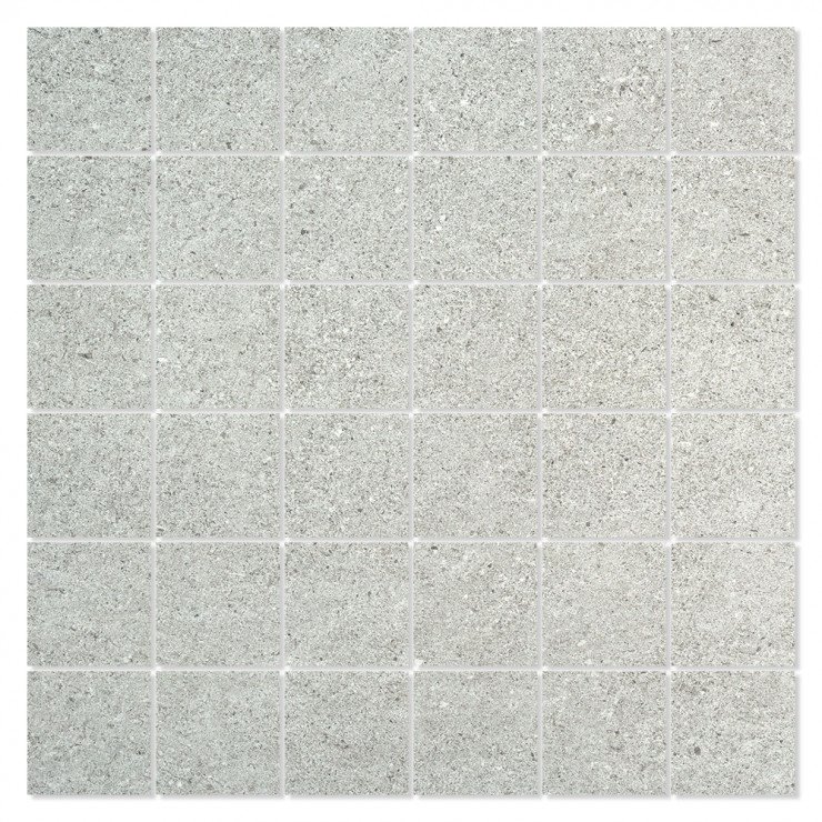 Mosaik Klinker Techstone Ljusgrå Matt 30x30 (5x5) cm-0