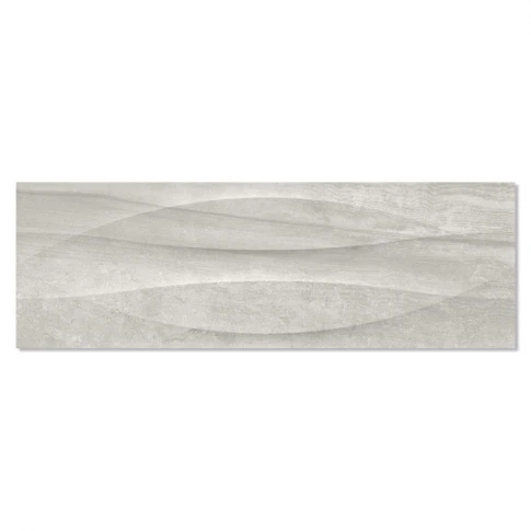 Kakel Litium Ljusgrå Blank-Relief 40x120 cm