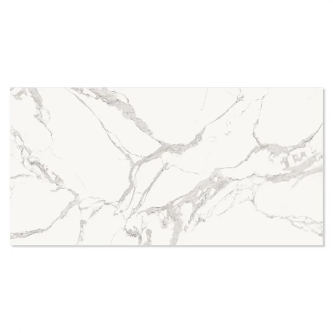 Marmor Klinker Calacatta Lux Vit Polerad 90x180 cm