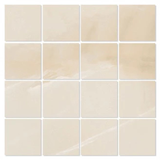 Marmor Mosaik Klinker Varece Beige Matt 30x30 (7x7) cm