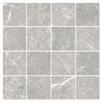 Mosaik Marmor Klinker Marblestone Ljusgrå Matt 30x30 (7x7) cm