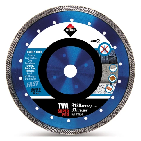 Diamantklinga för hårda material TURBO VIPER TVA-180 SUPERPRO
