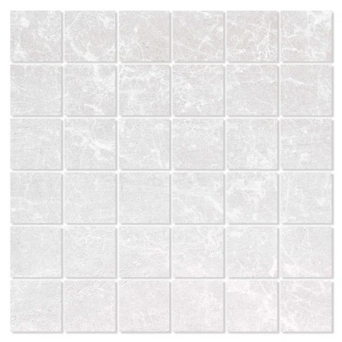 Marmor Mosaik Klinker Albury Ljusgrå Matt 30x30 (5x5) cm