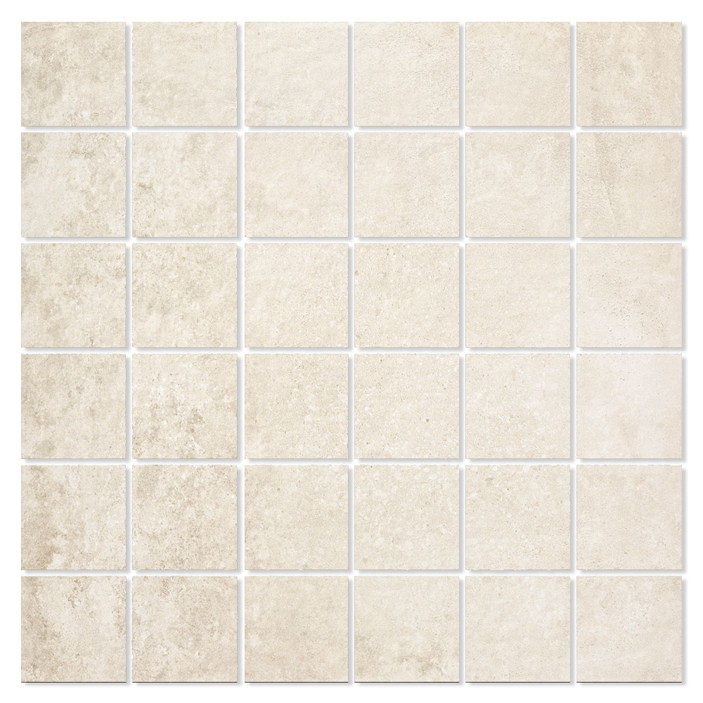 Mosaik Klinker Amstel Beige Matt 30x30 (5x5) cm