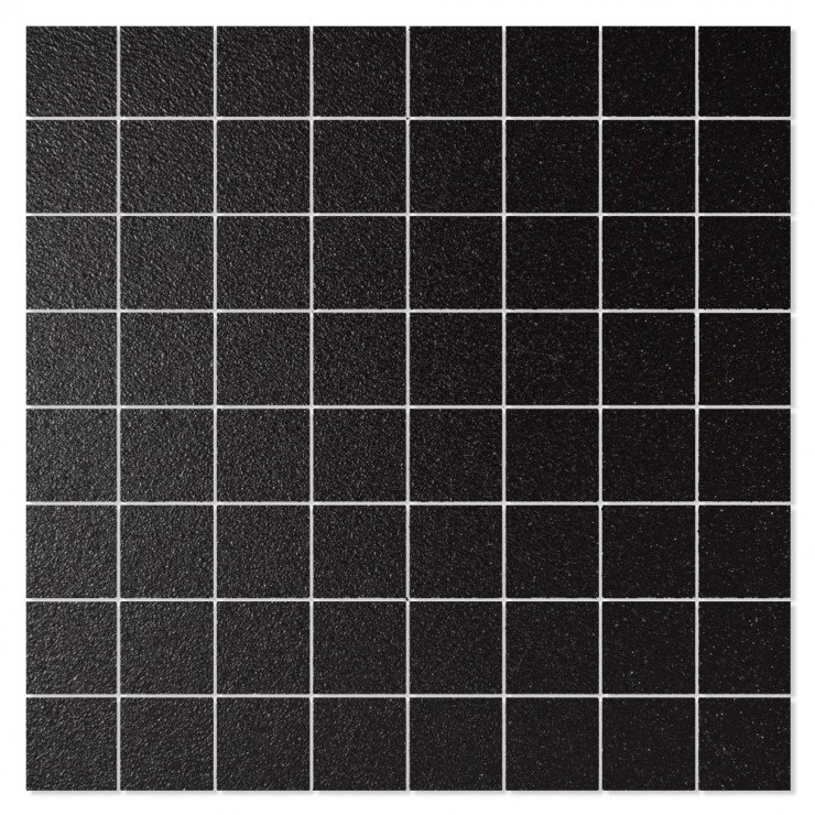 Mosaik Klinker Essenziale Svart Matt 28x28 (3.5x3.5) cm-0