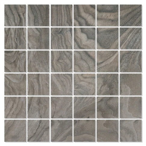 Mosaik Träklinker Bengala Mörkgrå Matt 30x30 (5x5) cm