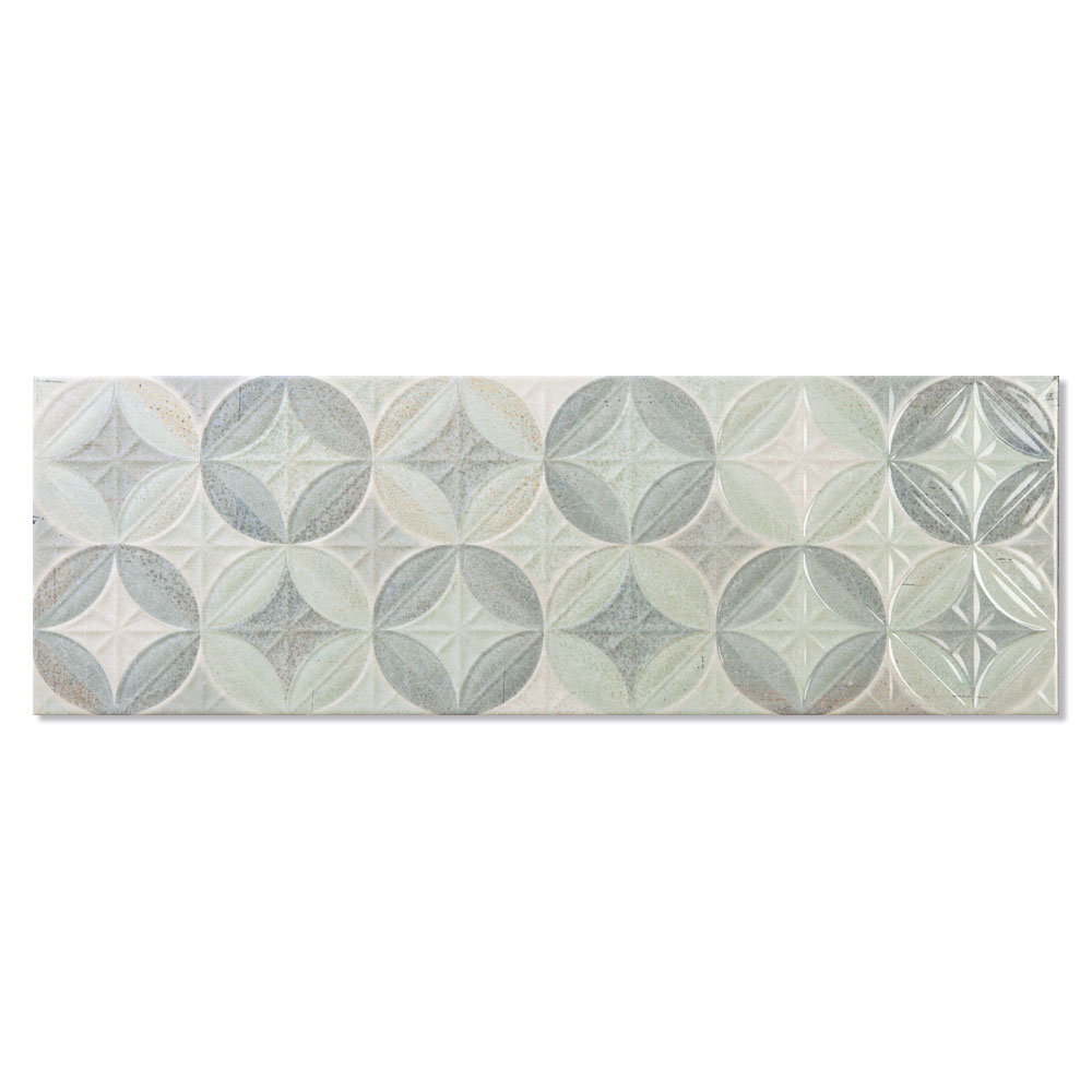 Dekor Kakel Calanque Flerfärgad Rund Mönstrad 1 Blank 25x75 cm