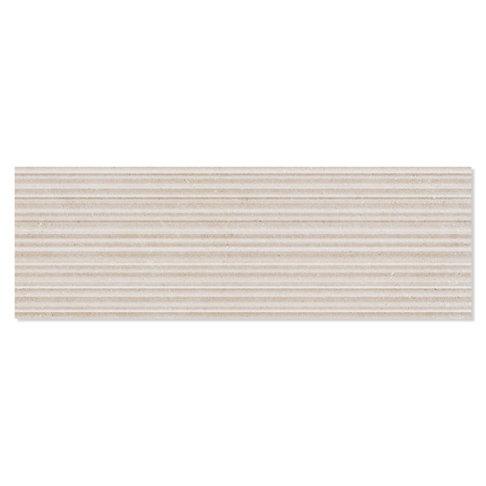 Dekor Kakel Calcare Beige Matt-Relief Rak 30x90 cm