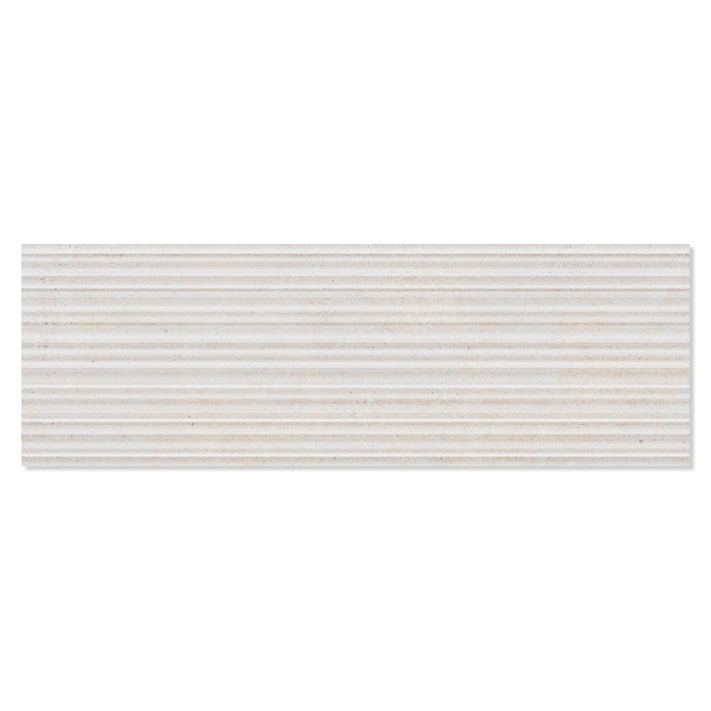 Dekor Kakel Calcare Ljusbeige Matt-Relief Rak 30x90 cm