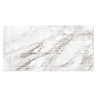 Marmor Kakel Aguilas Vit-Grå Matt-Relief Rak 30x60 cm