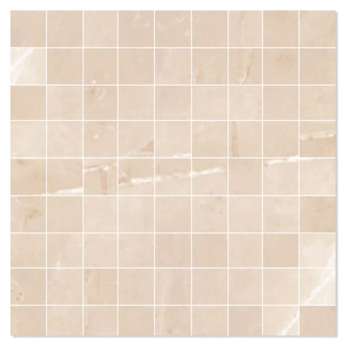 Marmor Mosaik Klinker Emerita Beige Matt Rak 30x30 (3.3x3.3) cm