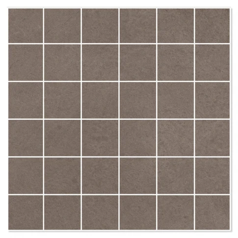 Mosaik Klinker Core Mörkbrun Matt Rund 30x30 (5x5) cm
