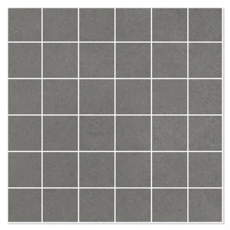 Mosaik Klinker Core Mörkgrå Matt Rund 30x30 (5x5) cm