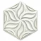 Hexagon Kakel Ivy Vit Blank 25x51 cm Preview