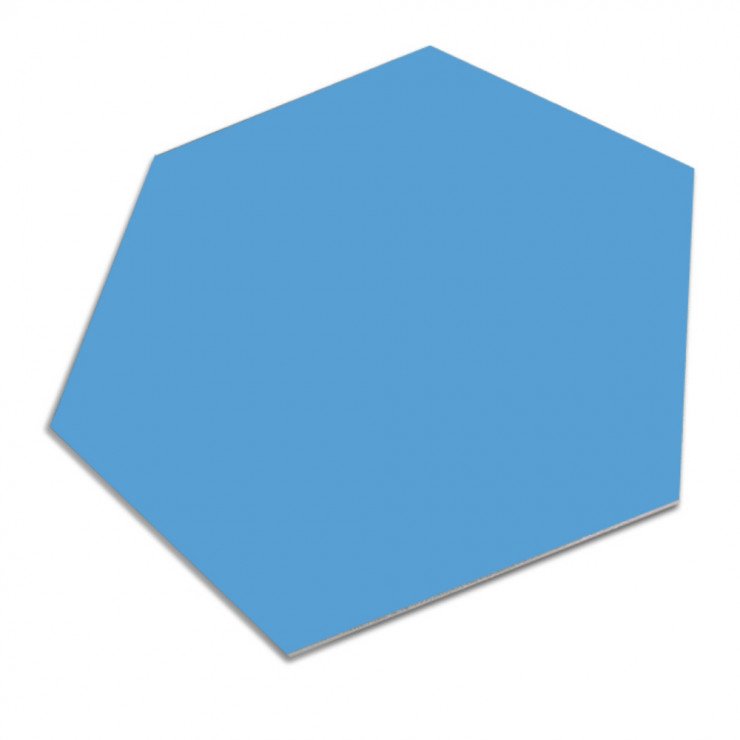 Hexagon Klinker Minimalist Blå 25x22 cm-1