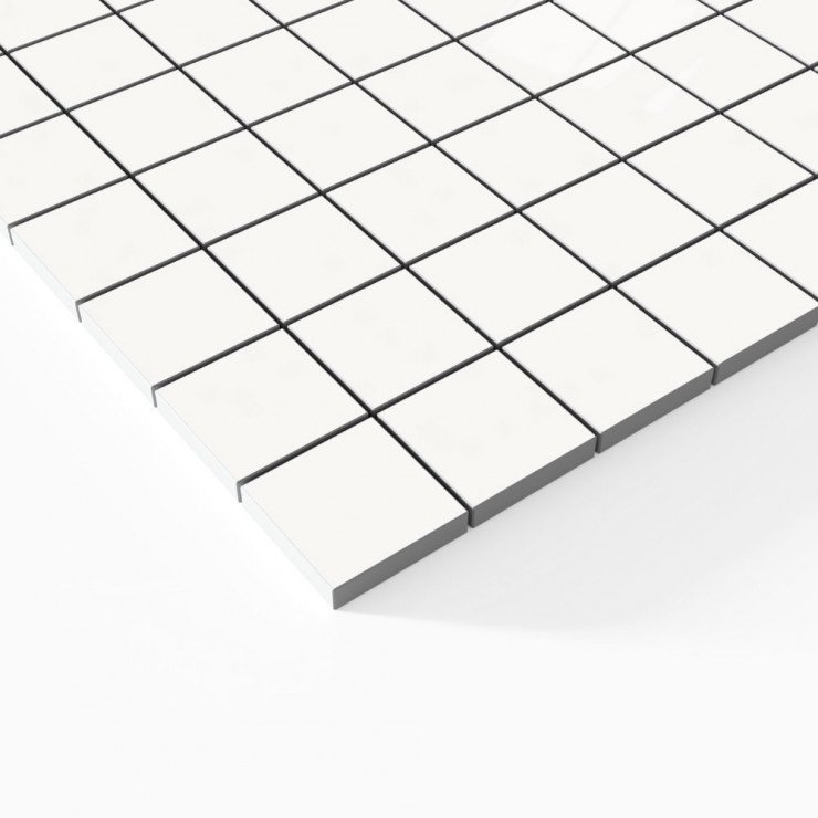 Mosaik Klinker Alpi/Grum Vit Blank 28x28 (3.5x3.5) cm-1