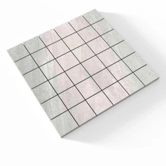Mosaik Klinker Icaria Ljusgrå Matt 30x30 (5x5) cm-2