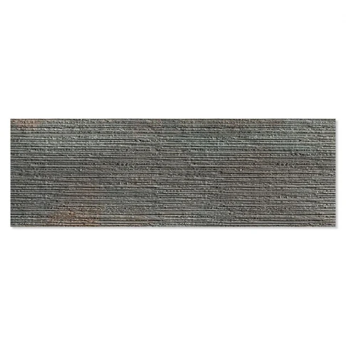 Kakel Rust Mörkgrå Matt-Relief Rak 40x120 cm