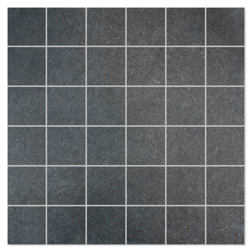 Mosaik Klinker Erawan Svart Matt 30x30 (5x5) cm