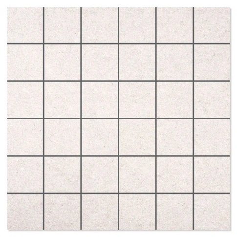 Mosaik Klinker Erawan Vit Matt 30x30 (5x5) cm