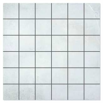 Mosaik Klinker Jasper Vit Matt 30x30 (5x5) cm