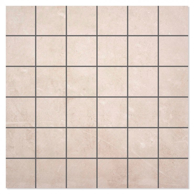 Mosaik Klinker Kibo Ljusgrå Matt 30x30 (5x5) cm-0