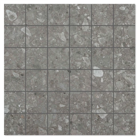 Mosaik Klinker Rockart Grå Matt 30x30 (5x5) cm
