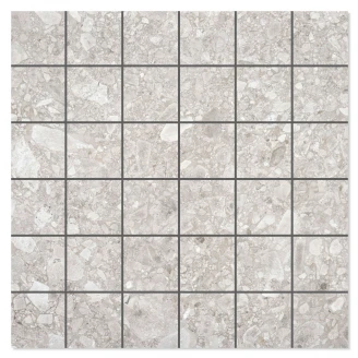 Mosaik Klinker Rockart Ljusgrå Matt 30x30 (5x5) cm