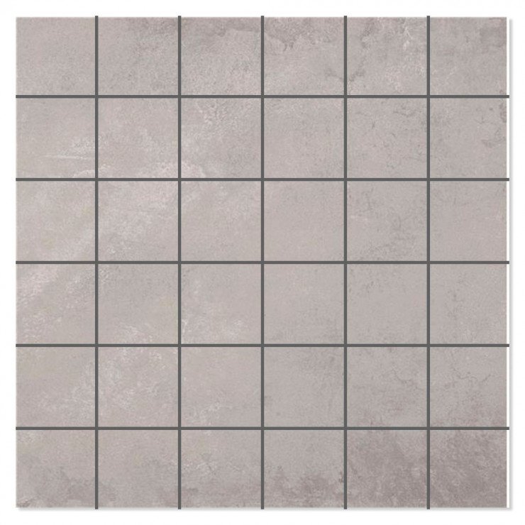 Mosaik Klinker Talent Grå Matt 30x30 (5x5) cm-0