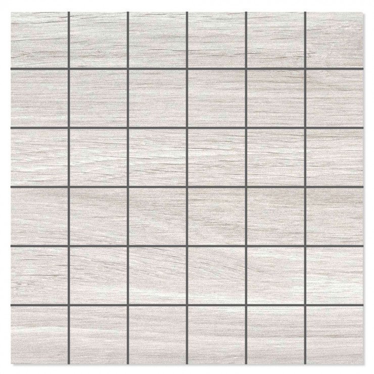 Mosaik Träklinker Kimberley Grå Matt 30x30 (5x5) cm-0