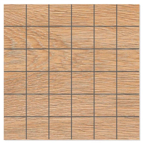 Mosaik Träklinker Tacora Brun Matt 30x30 (5x5) cm