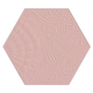 Hexagon Klinker Gaudi Rosa 22x25 cm